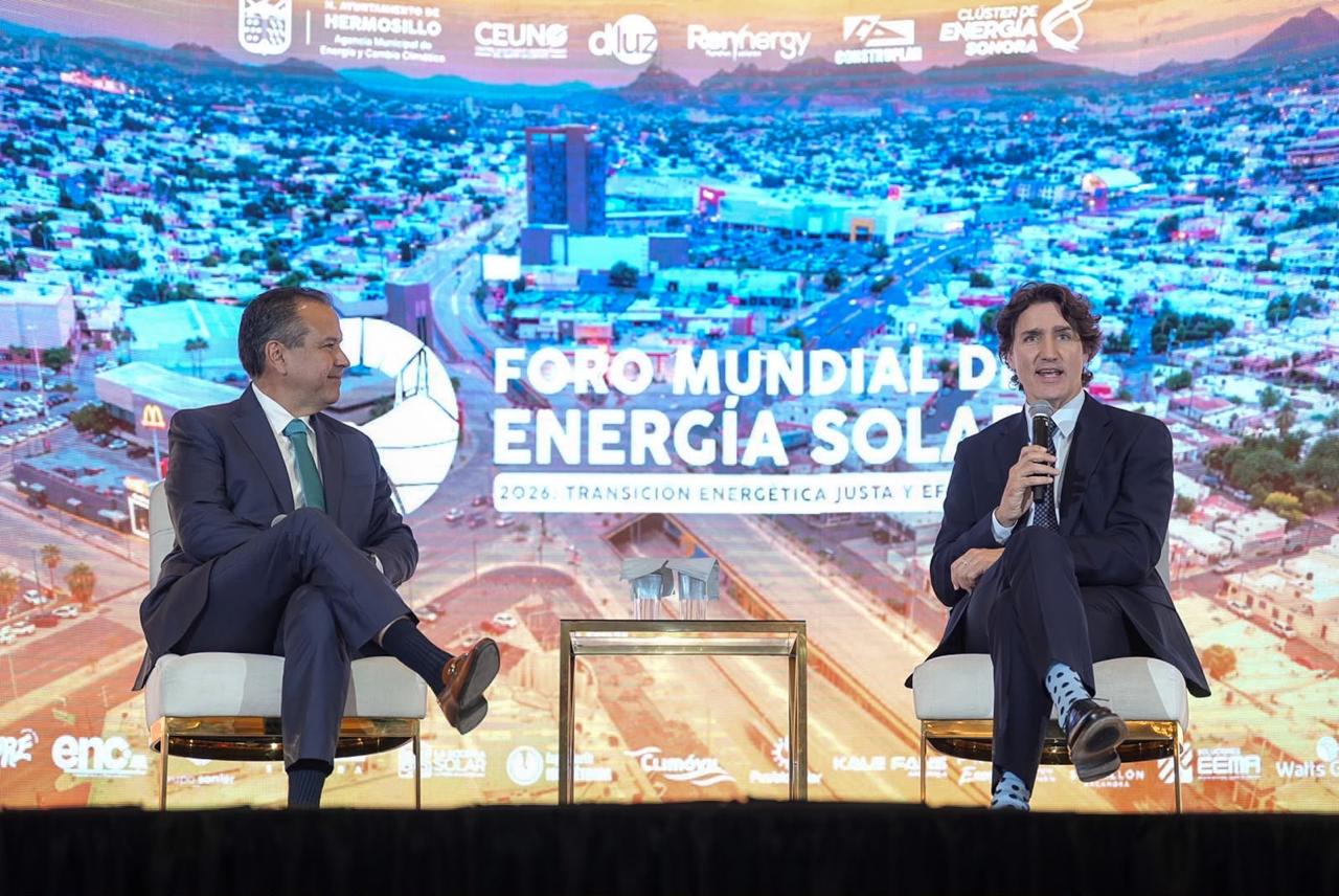 Justin Trudeau coloca a Hermosillo en el mapa mundial de la innovación energética: “Su liderazgo no solo en México, sino en todo el mundo”
